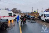 Пассажиров зажало в искореженных машинах после аварии в Шуе
