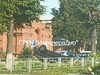 В Шуе у водонапорной башни перевернулась легковушка