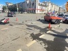 Мотоцикл и легковушка столкнулись в центре Иванова 