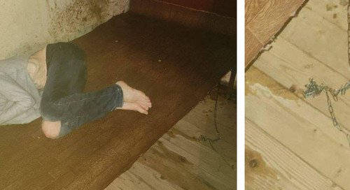 Скотское отношение: пожилую женщину приковали цепью и содержали как собаку в Бабаевском округе