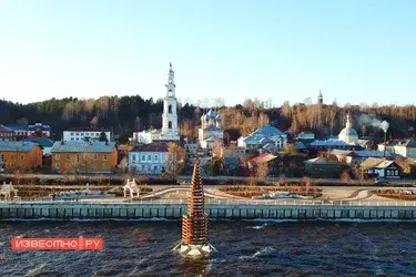 Благоустроенная набережная в Юрьевце. Ноябрь 2019