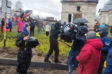 Территория храма Иоанна Предтечи в Парском стала съемочной площадкой