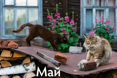 Коты с улиц Плёса и Юрьевца попали на календарь "Русские котики"