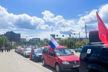 "Бессмертный автополк" проехал по центральным улицам Иванова