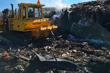 На полигоне ТБО "Залесье" под Ивановом начались работы по ликвидации тления отходов