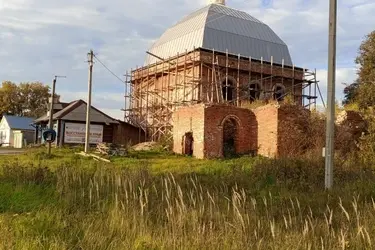На Георгиевском храме в селе Якшино Тейковского района появился железный шлем