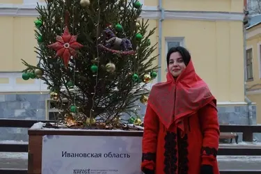 В Кирове текстильными игрушками нарядили елку от Ивановской области