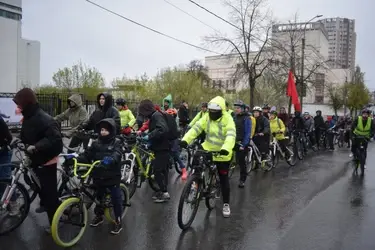 Плохая погода не остановила участников велопарада в Иванове