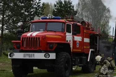 В Палехском районе сгорела заготовленная древесина на площади 500 кв.м