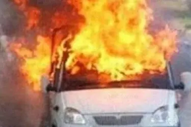 В Вичугском районе сгорел автомобиль