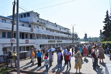 В этом году с начала навигации Кинешма приняла более 80 круизных теплоходов