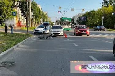 В Иванове велосипедисты-нарушители спровоцировали два ДТП