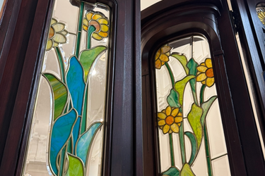 Дверь с витражами из Музея ивановского ситца отреставрирована