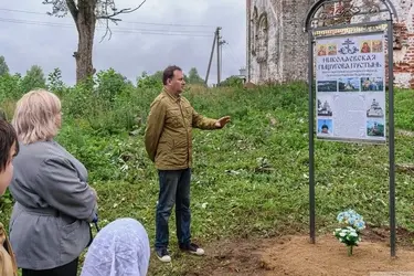 На месте Николаевской Пищуговой Пустыни в Комсомольском районе появился памятный знак
