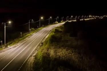 На трассах Ивановской области устанавливают новые фонари