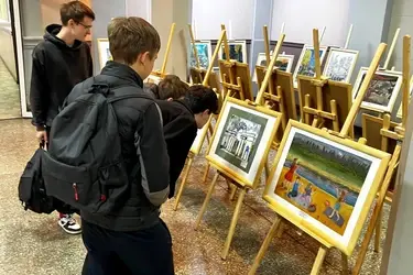 Юные художники написали картины к 100-летию ивановского парка