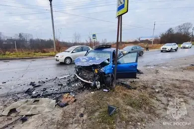 В Ивановской области три человека попали в больницу после ДТП на выезде из Шуи