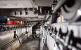 В ремонтной смотровой канаве регулируют тормозную тягу