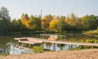 Пирс на реке Вязьме