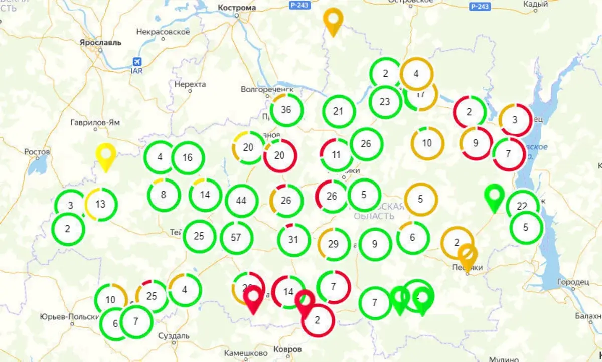 Карта социальной газификации московской области интерактивная карта