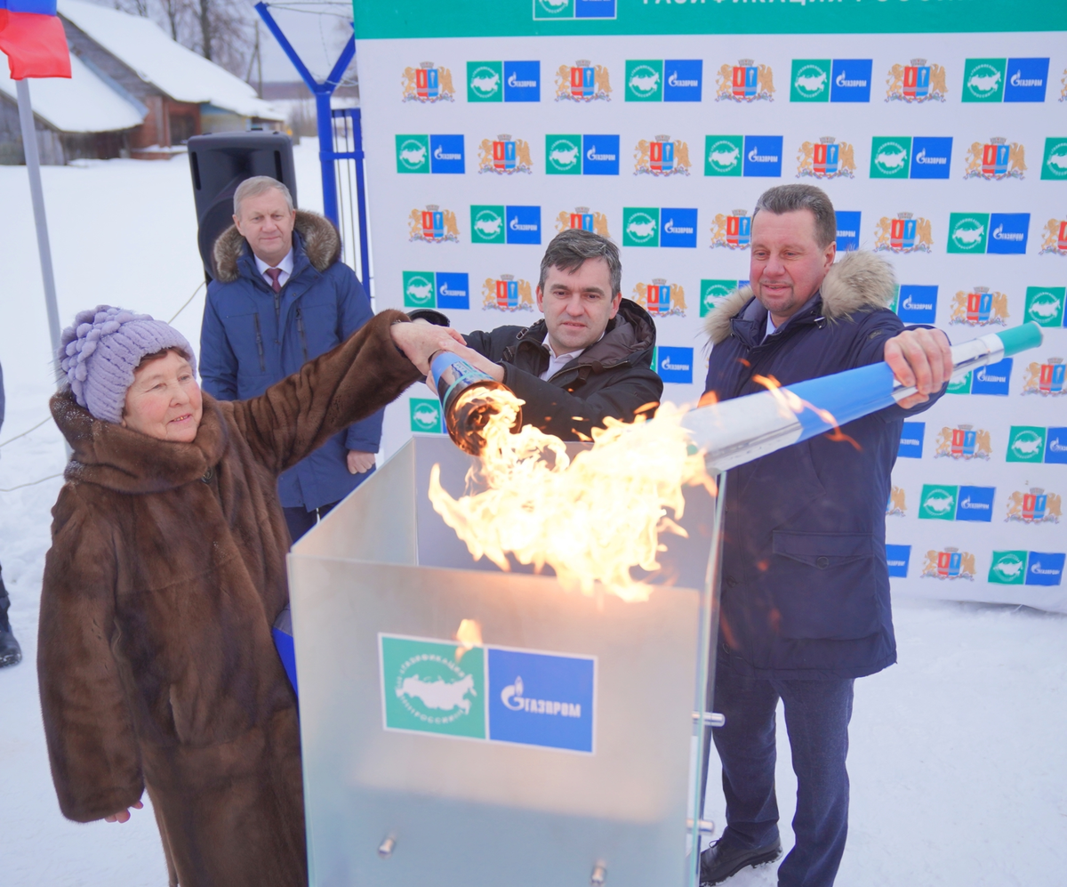 В село Колшево Заволжского района пришел газ