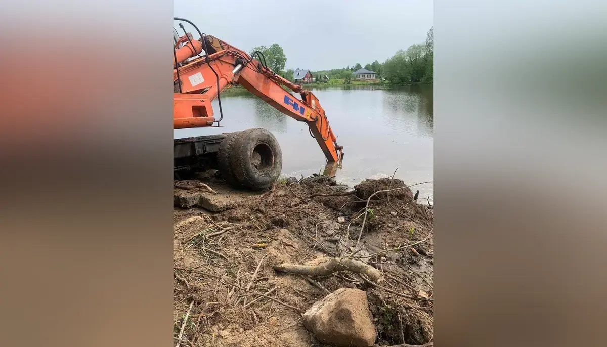 В селе Хромцово Фурмановского района началось благоустройство берега пруда