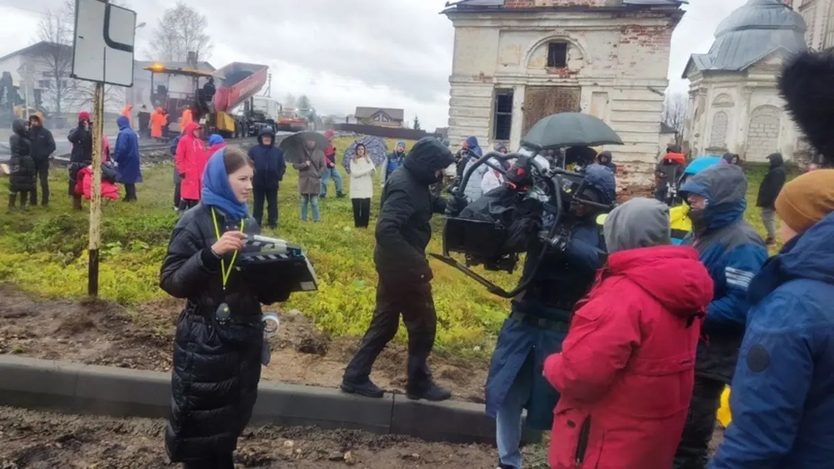 Территория храма Иоанна Предтечи в Парском стала съемочной площадкой