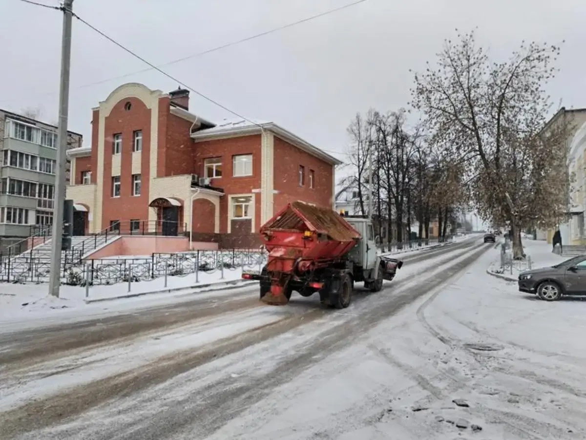 В Кинешме на обработку улиц города этой зимой уйдет 4000 тонн песка