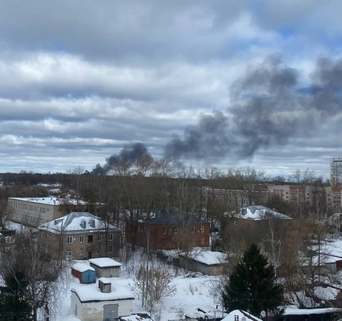 В Иванове произошел пожар в районе Северного аэродрома