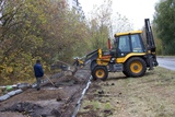 На улице Щорса в Кинешме благоустраивают тротуар