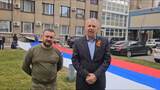 Российский триколор из Иванова привезли в Луганск