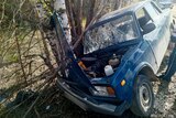 "ВАЗ-2105" врезался в дерево в Заволжском районе Ивановской области