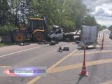 "ГАЗель" врезалась в трактор Ивановском районе