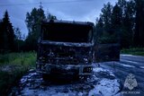 Грузовик сгорел в Ивановском районе