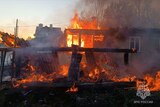 В Фурмановском районе сгорел большой частный дом