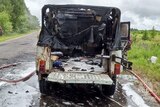 В Ивановской области сгорел автомобиль 
