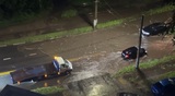 На улице Постышева в Иванове затопило проезжую часть