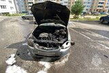 Машина сгорела в микрорайоне "Рождественский" города Иваново