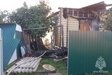 Дом и пристройка сгорели в Палехе