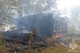 В одном из сел Родниковского района сгорел дом