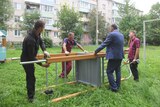 Работы по обновлению детских игровых площадок начались в Родниках 