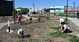 Волонтеры  Кинешмы украсили стрелку рек Волги и Кинешемки 