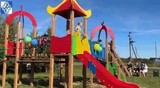 В селе Парское Родниковского района открыли новую детскую игровую площадку