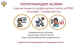 Горячая линия по вопросам профилактики ОРВИ и гриппа заработала в Ивановской области