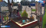 Новая детская площадка в местечке Минеево в Иванове уже заполнена детьми
