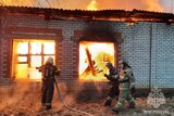 Неэксплуатируемое здание на большой площади сгорело в Ивановской области
