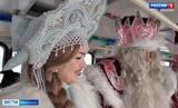 Дед Мороз и Снегурочка поздравляют пассажиров ивановских троллейбусов
