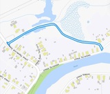 Из-за паводка в Холуе Ивановской области закрыли движение транспорта по улице Путилова