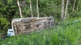 «УАЗ» скорой помощи перевернулся на трассе в Ивановской области