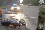 В Ивановской области мотоцикл протаранил островок безопасности